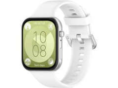 4wrist Silikonový řemínek pro Huawei Fit 3 - White
