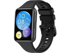 4wrist Silikonový řemínek pro Huawei Watch FIT 2 Active - Black