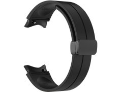 4wrist Silikonový řemínek s černou sponou pro Samsung Galaxy Watch 6/5/4 - Black