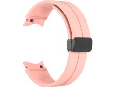 4wrist Silikonový řemínek s černou sponou pro Samsung Galaxy Watch 6/5/4 - Pink