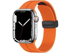 4wrist Silikonový řemínek s magnetickou sponou pro Apple Watch 38/40/41 mm - Orange