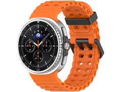 4wrist Silikonový sportovní řemínek pro Samsung Galaxy Watch8 - Oranžová