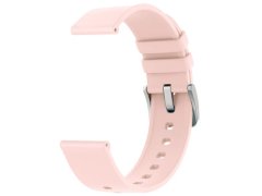4wrist Univerzální silikonový řemínek se stříbrnou sponou 22 mm - Pink