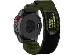 4wrist Velcro řemínek pro Garmin 22 mm - Green
