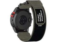 4wrist Velcro řemínek pro Garmin 26 mm - Grey