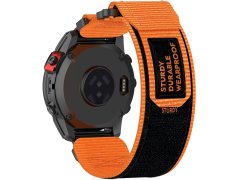 4wrist Velcro řemínek pro Garmin 26 mm - Orange
