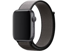 4wrist Provlékací sportovní řemínek pro Apple Watch - Černá/Šedá 38/40/41 mm