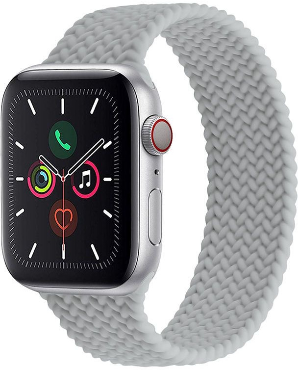 4wrist Elastický silikonový řemínek pro Apple Watch 42/44/45/49 mm - Grey - Hodinky 4wrist