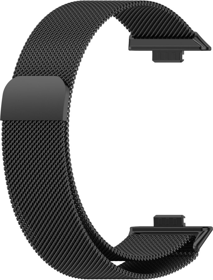 4wrist Milánský tah pro Huawei Fit 3 - Milanese Loop Black 4wrist Milánský tah pro Huawei Fit 3 - Milanese Loop Black - Hodinky 4wrist