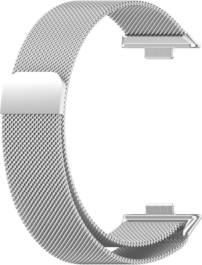 4wrist Milánský tah pro Huawei Fit 3 - Milanese Loop Silver 4wrist Milánský tah pro Huawei Fit 3 - Milanese Loop Silver - Hodinky 4wrist