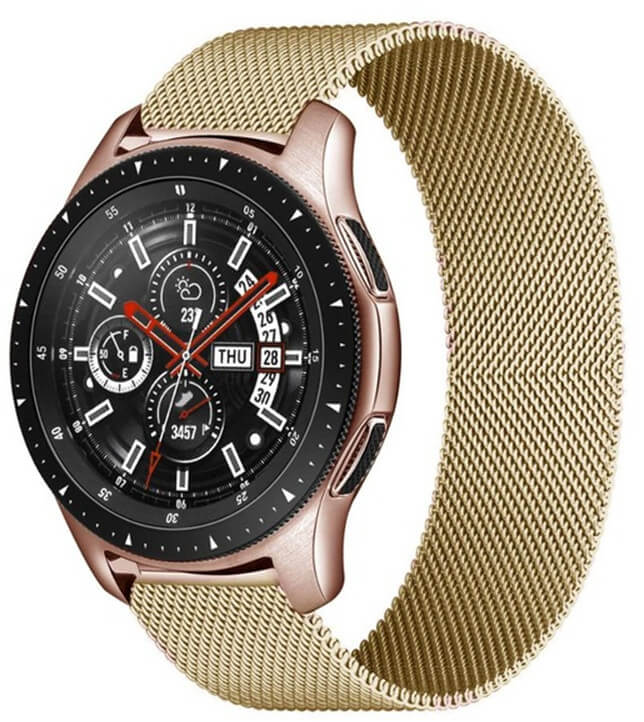 4wrist Milánský tah pro Samsung Galaxy Watch - Gold 20 mm - Hodinky 4wrist