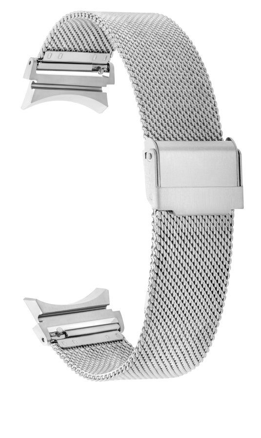 4wrist Milánský tah s klasickým zapínáním pro Samsung Galaxy Watch 6/5/4 - Silver - Hodinky 4wrist