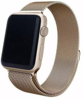 4wrist Ocelový milánský tah pro Apple Watch - Zlatý tmavý 38/40/41 mm - Hodinky 4wrist