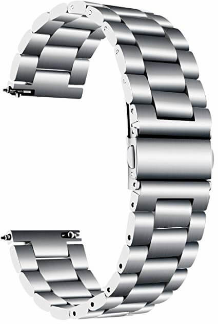 4wrist Ocelový tah pro Samsung Galaxy Watch - Silver 22 mm - Hodinky 4wrist