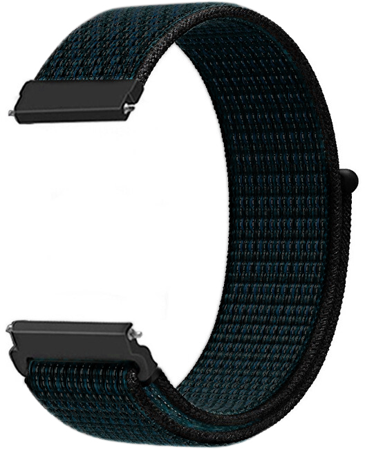 4wrist Provlékací řemínek pro Apple Watch - Black/Blue 42/44/45/49 mm - Hodinky 4wrist