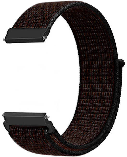 4wrist Provlékací řemínek pro Garmin 20 mm - Black/Red - Hodinky 4wrist
