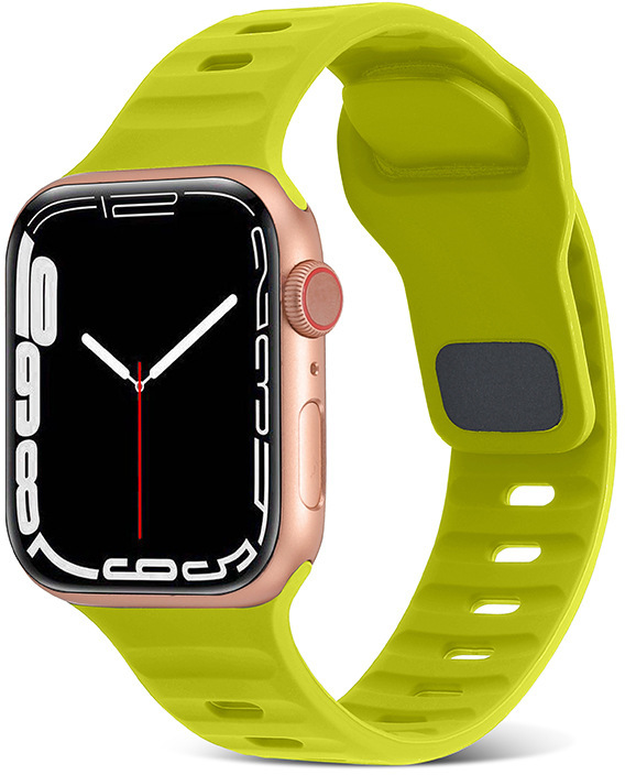4wrist Silikonový řemínek pro Apple Watch 38/40/41 mm - Fluorescent Green - Hodinky 4wrist