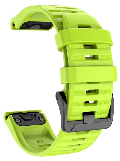 4wrist Silikonový řemínek pro Garmin Fenix 7X/Fenix 6X/Fenix 5X Plus/Fenix 3 - 26 mm - Green - Hodinky 4wrist