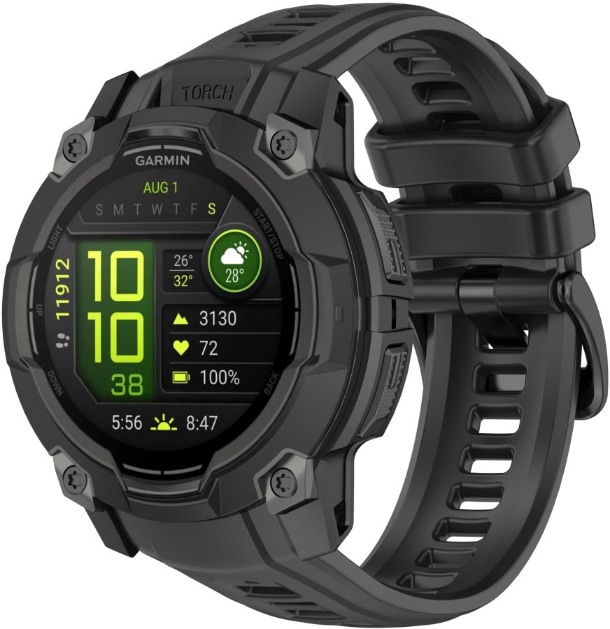 4wrist Silikonový řemínek pro Garmin Instinct 3 Solar a Instinct 3 AMOLED 45 mm - Black 4wrist Silikonový řemínek pro Garmin Instinct 3 Solar a Instinct 3 AMOLED 45 mm - Black - Hodinky 4wrist