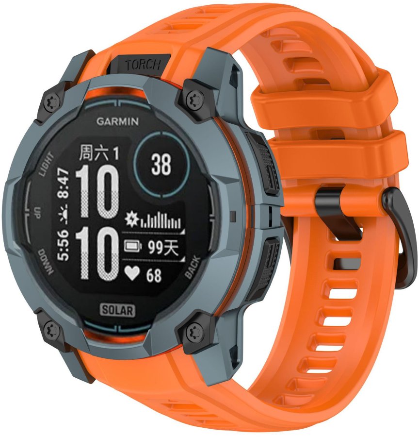 4wrist Silikonový řemínek pro Garmin Instinct 3 Solar a Instinct 3 AMOLED 50 mm - Orange 4wrist Silikonový řemínek pro Garmin Instinct 3 Solar a Instinct 3 AMOLED 50 mm - Orange - Hodinky 4wrist