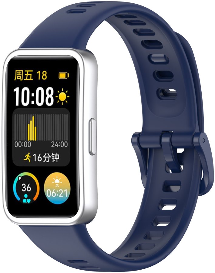 4wrist Silikonový řemínek pro Huawei Watch Band 10, 9, 8 - Dark Blue 4wrist Silikonový řemínek pro Huawei Watch Band 10, 9, 8 - Dark Blue - Hodinky 4wrist