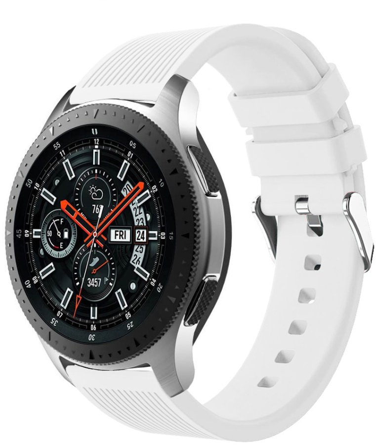 4wrist Silikonový řemínek pro Samsung Galaxy Watch - Bílý 22 mm - Hodinky 4wrist
