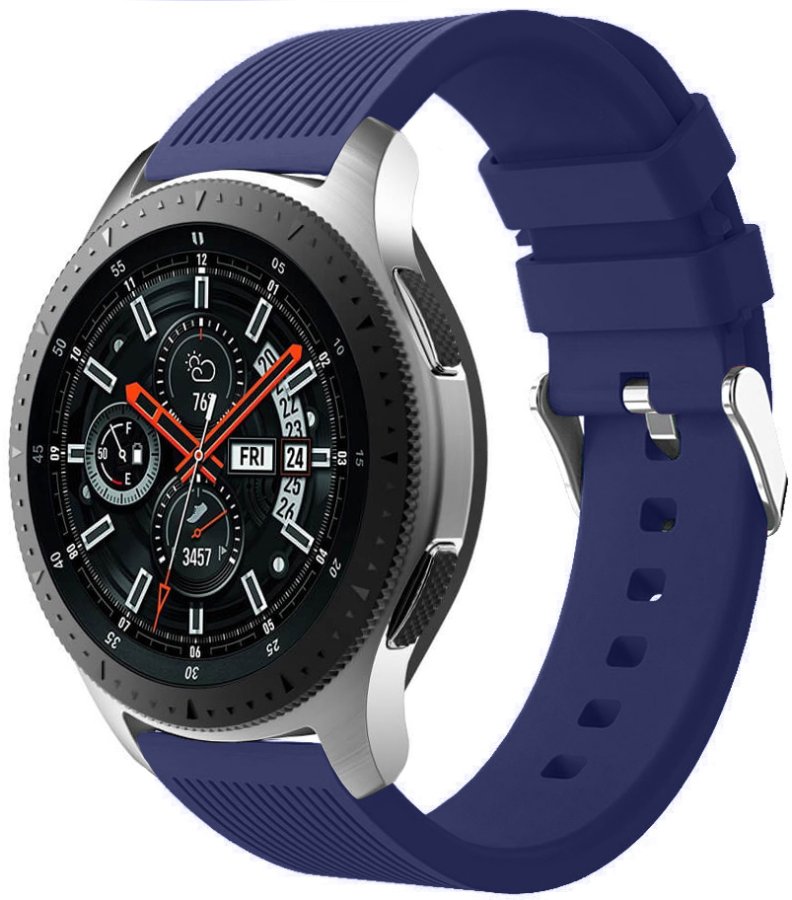 4wrist Silikonový řemínek pro Samsung Galaxy Watch - Midnight Blue 22 mm - Hodinky 4wrist