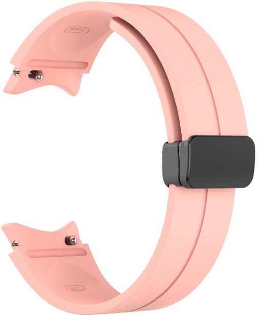 4wrist Silikonový řemínek s černou sponou pro Samsung Galaxy Watch 6/5/4 - Pink - Hodinky 4wrist