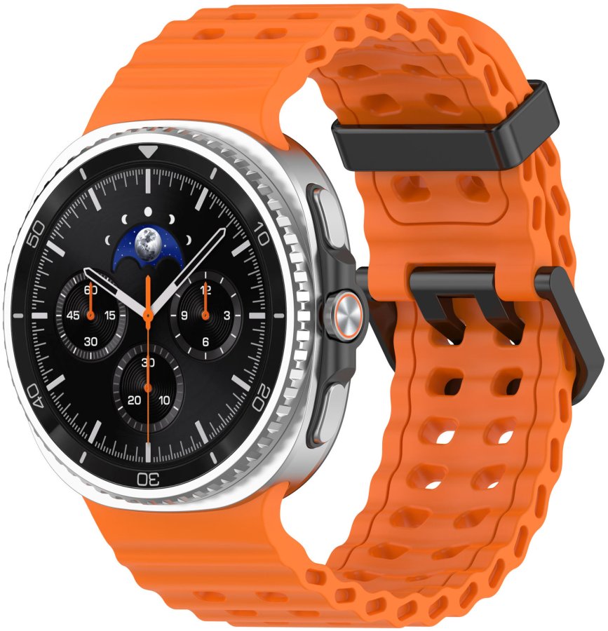4wrist Silikonový sportovní řemínek pro Samsung Galaxy Watch8 - Oranžová - Hodinky 4wrist