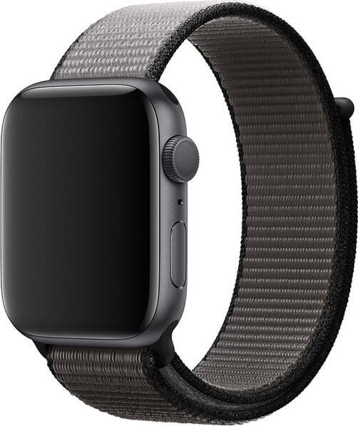 4wrist Provlékací sportovní řemínek pro Apple Watch - Černá/Šedá 38/40/41 mm - Hodinky 4wrist