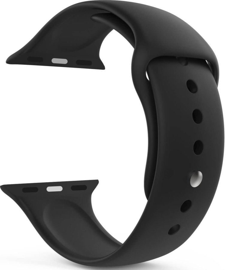 4wrist Silikonový řemínek pro Apple Watch - Černý 42/44/45/49 mm - S/M - Hodinky 4wrist