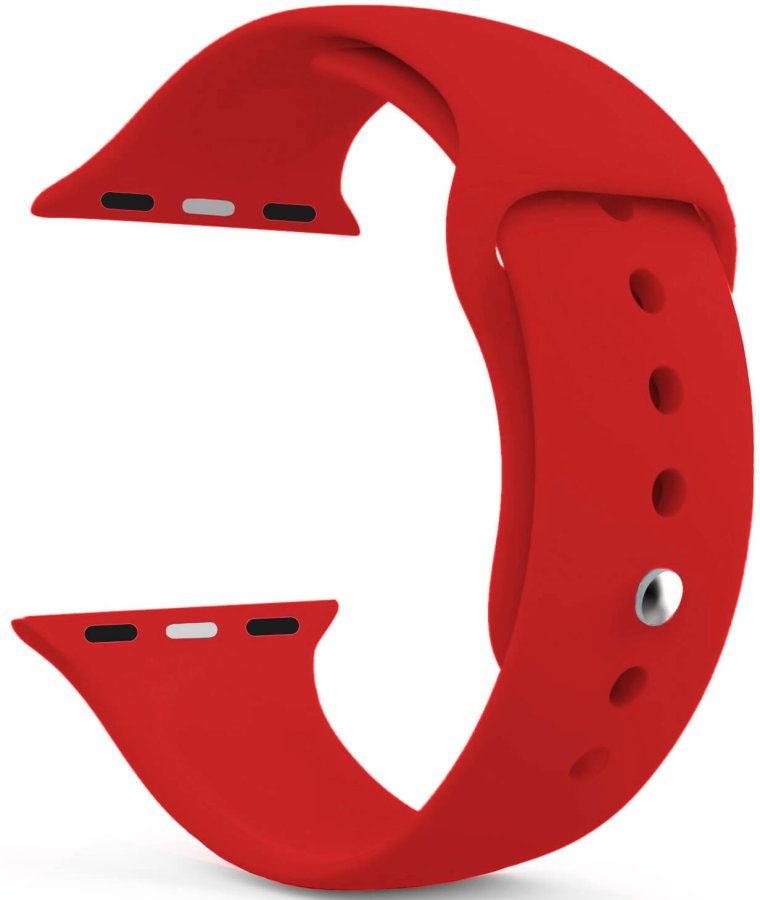 4wrist Silikonový řemínek pro Apple Watch - Červený 42/44/45/49 mm - M/L - Hodinky 4wrist