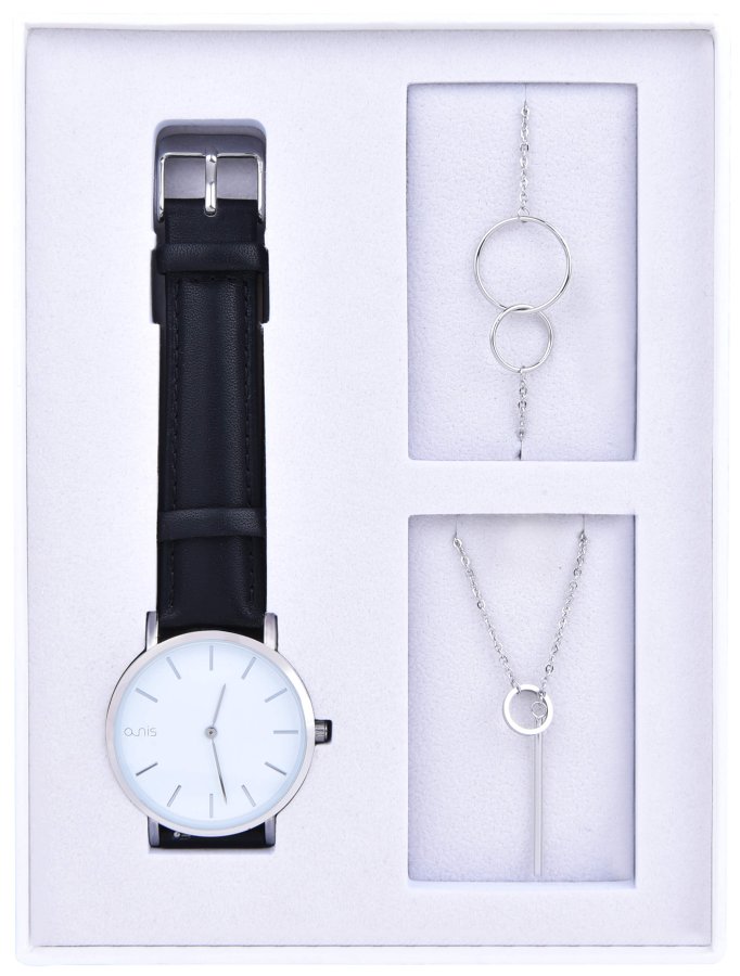 A-NIS Set hodinek, náhrdelníku a náramku AS100-02 - Hodinky A-NIS
