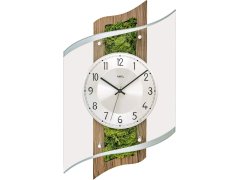 AMS Design Nástěnné hodiny s přírodním mechem 5517