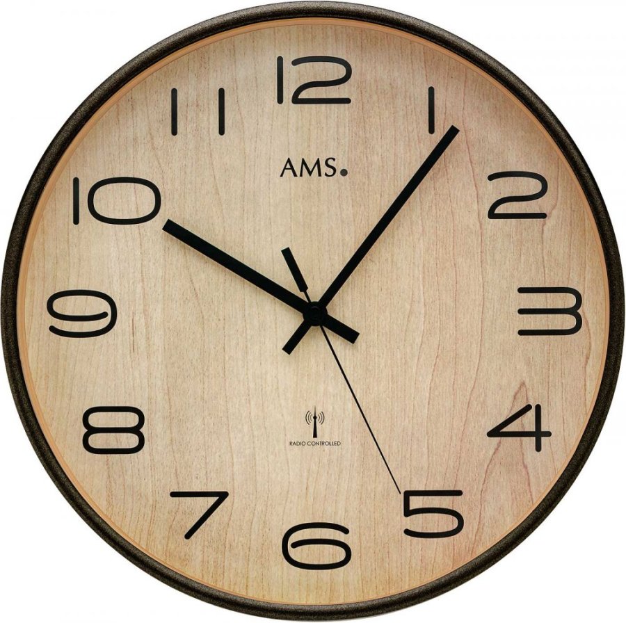 AMS Design Nástěnné hodiny rádiově řízené 5502 - Hodinky AMS Design