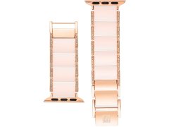 Anne Klein Keramický tah s kamínky pro Apple Watch 38/40/41 mm - Pink WK/1012RGBH