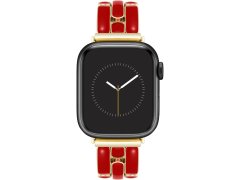Anne Klein Ocelový tah pro Apple Watch 38/40/41 mm - Gold/Red WK/1048GPRD38