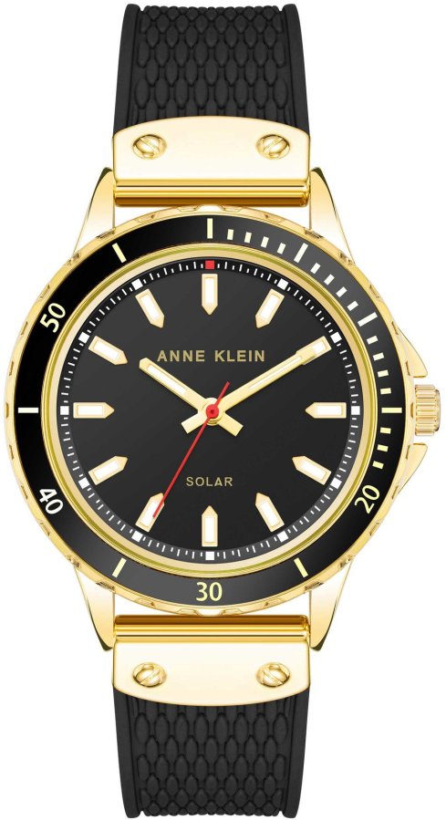 Anne Klein Analogové hodinky Considered Solar AK/3890BKBK - Hodinky Anne Klein