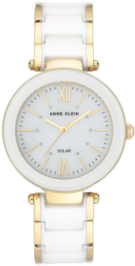 Anne Klein Analogové hodinky Considered Solar Powered Ceramic AK/3844WTGB - Hodinky Anne Klein