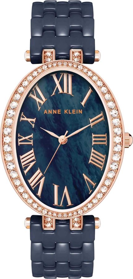 Anne Klein Analogové hodinky Party Animal Oval AK/3900RGNV - Hodinky Anne Klein