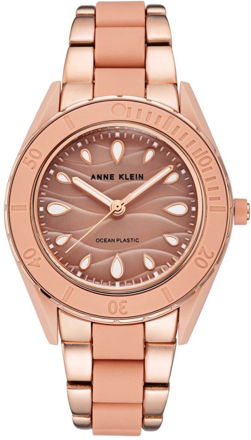 Anne Klein Analogové hodinky Solar Ocean Plastic AK/3910PKRG - Hodinky Anne Klein