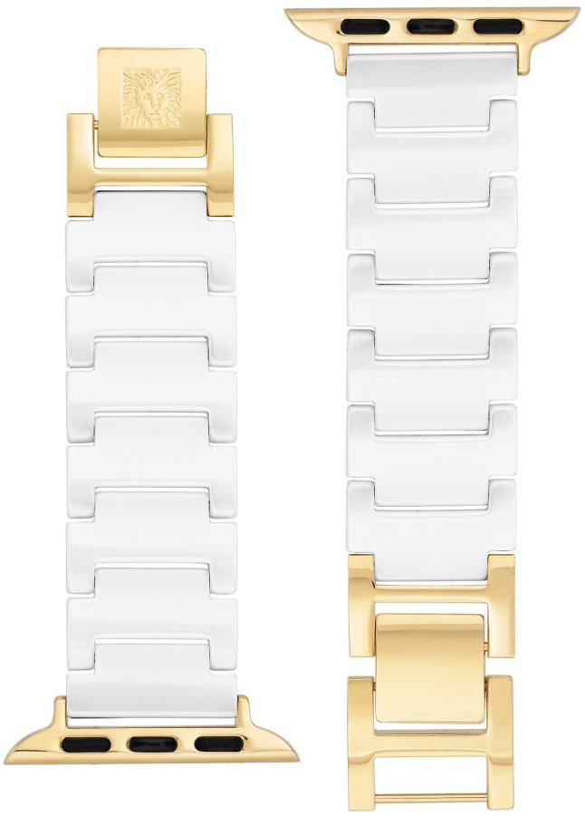 Anne Klein Keramický tah pro Apple Watch 38/40/41 mm - White WK/1010GPWT38 - Hodinky Anne Klein
