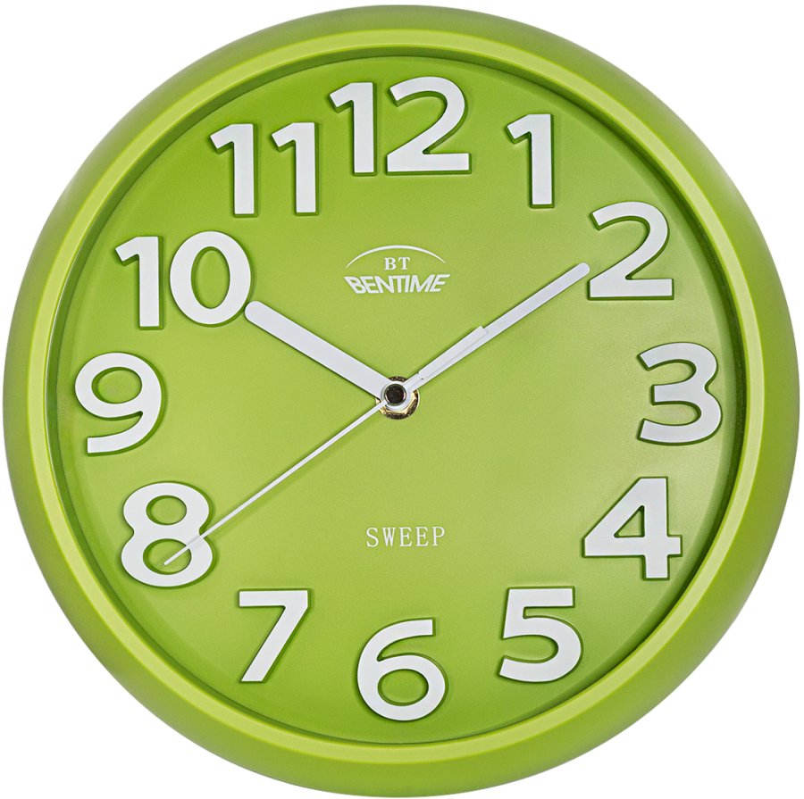 Bentime Nástěnné hodiny s plynulým chodem H43-SW8315GR Bentime Nástěnné hodiny s plynulým chodem H43-SW8315GR - Hodinky Bentime