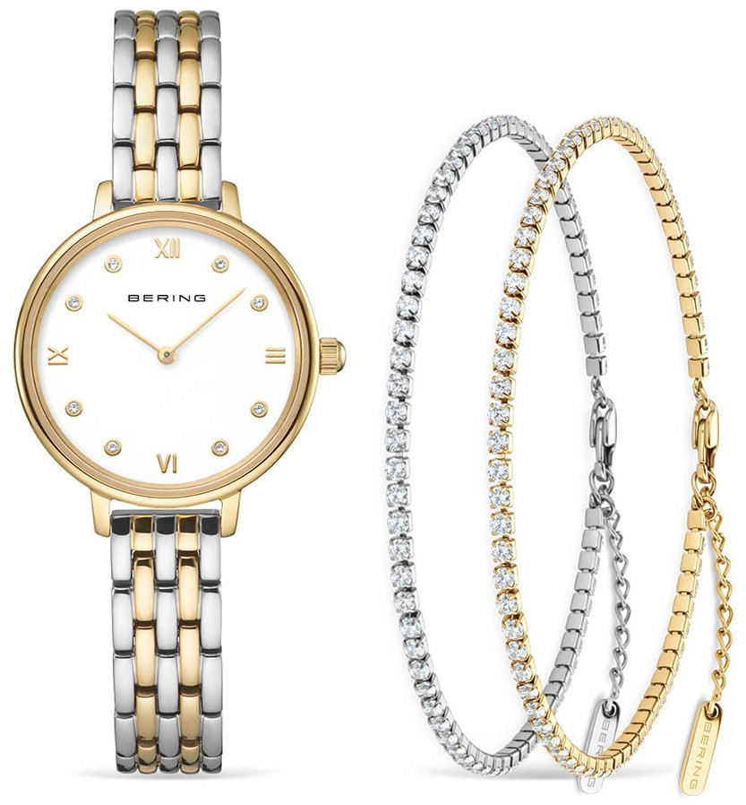 Bering Dárkový set Classic 11028-714-GWP + náramky - Hodinky Bering