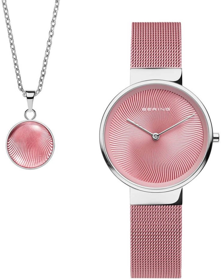 Bering Dárkový set Classic 19031-989-GWP + náhrdelník - Hodinky Bering