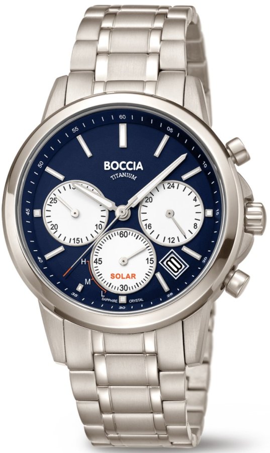 Boccia Titanium Chronograph Solar 3742-03 - Hodinky Boccia Titanium