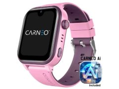 CARNEO Dětské chytré hodinky GuardKid+ 4G Platinum 2nd gen. AI - růžové