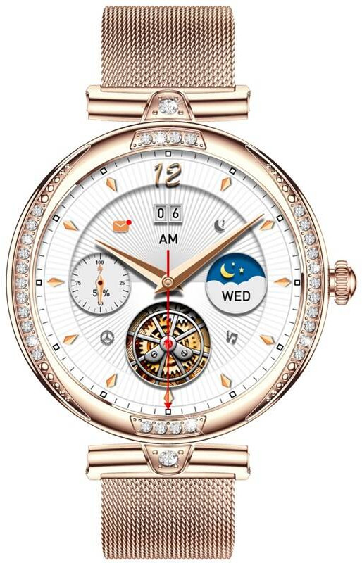 CARNEO Chytré hodinky CARNEO Seinna HR+ rosegold - Hodinky CARNEO