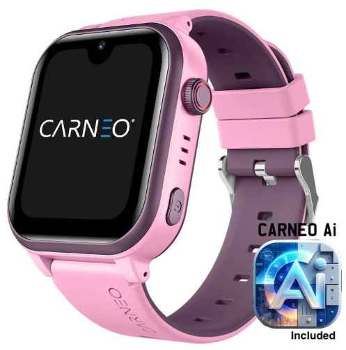 CARNEO Dětské chytré hodinky GuardKid+ 4G Platinum 2nd gen. AI - růžové