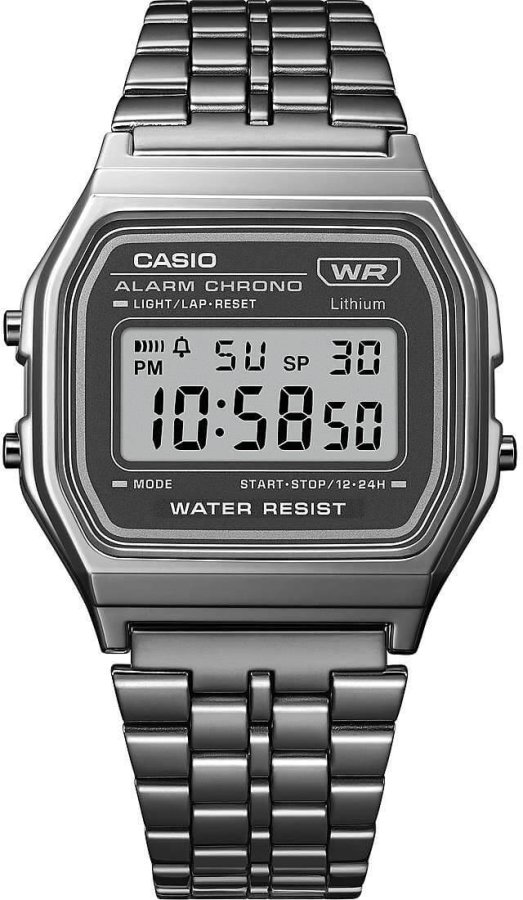 Casio Collection Vintage A158WETB-1AEF ROUND DIGITAL (007) - Hodinky Casio